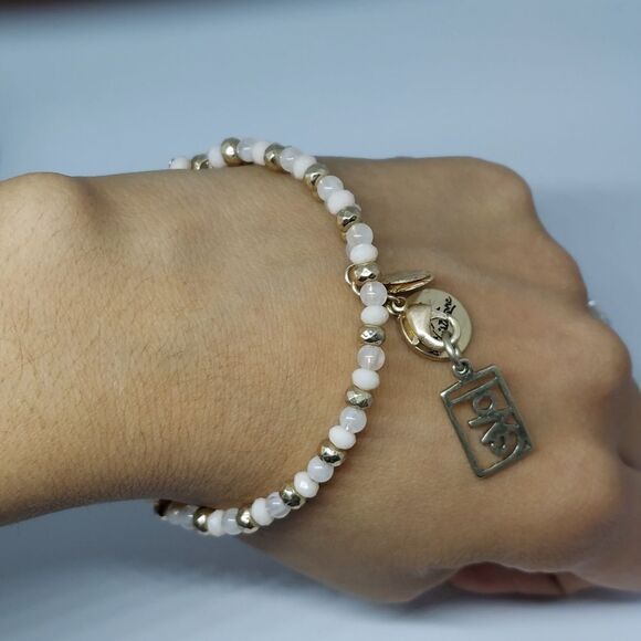 JK by Thirty-One Beaded Charm Love Bracelet - Picture 3 of 4